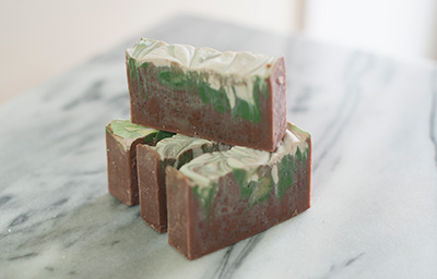 chocolate-mint soap